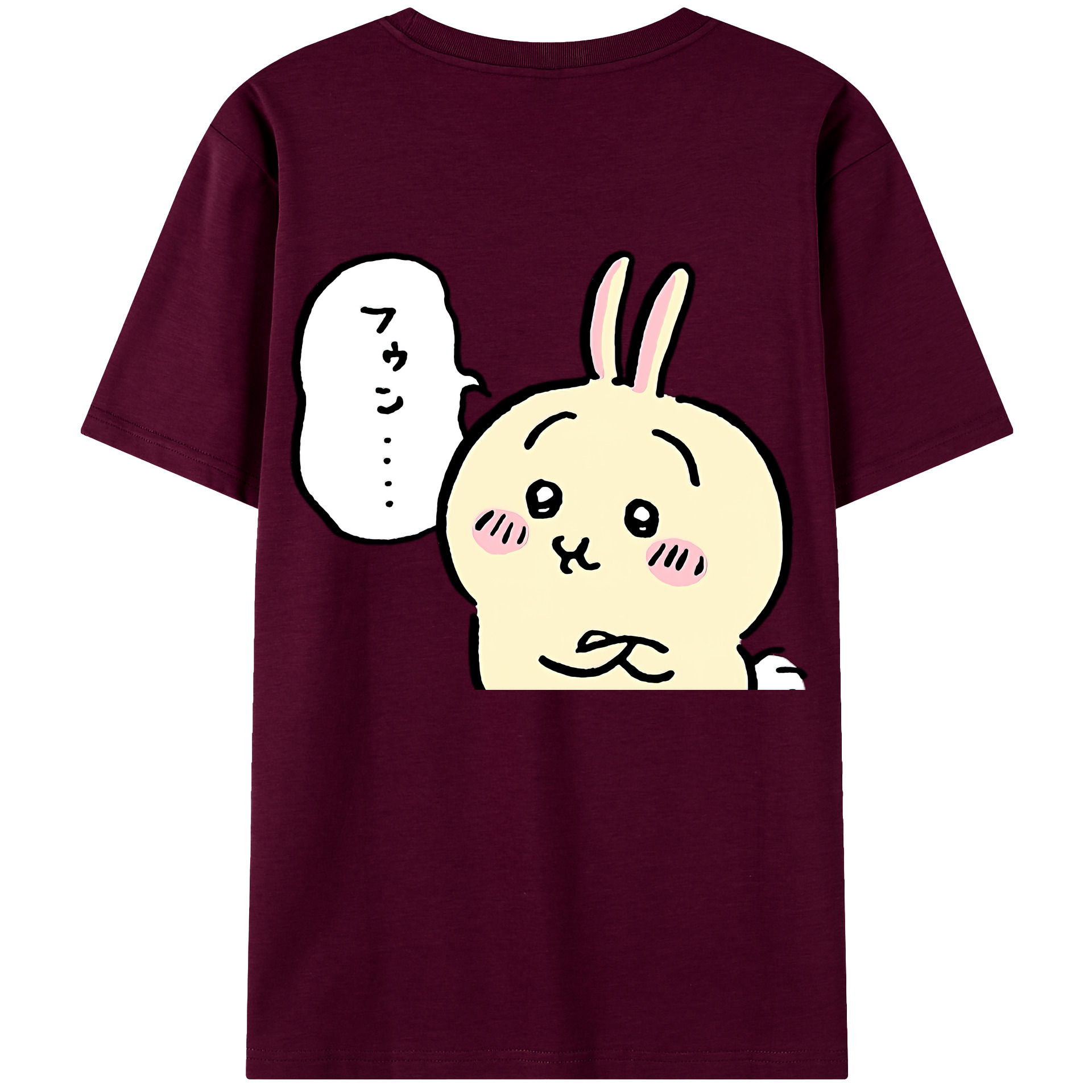 （画像用） ちいかわ うさぎ Chii-kawa usagi レディース半袖Tシャツ(バックプリント)
